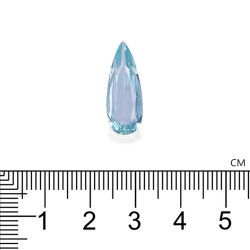 Peervormige Teal Blauwe Aquamarijn van 1,46 karaat