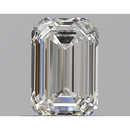 الماس على شكل زمرد بوزن 0.5 قيراط