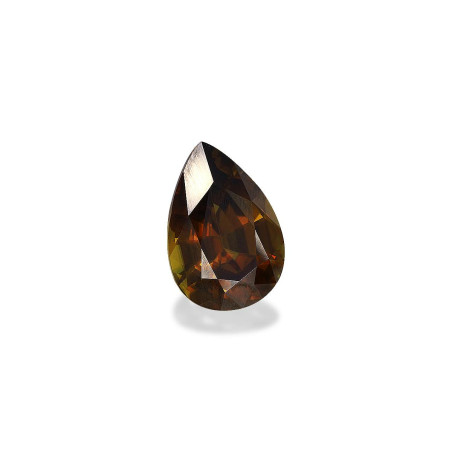 Pear-cut Sphene Moderate Yellowish Green 4.85 carats