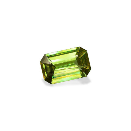 RECTANGULAR-cut Sphene Moderate Yellowish Green 4.82 carats