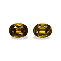 Sphene taille OVALE Moderate Yellowish Green 8.17 carats