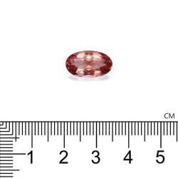 Ovale geslepen roze toermalijn Zalmroze 5.65 karaat