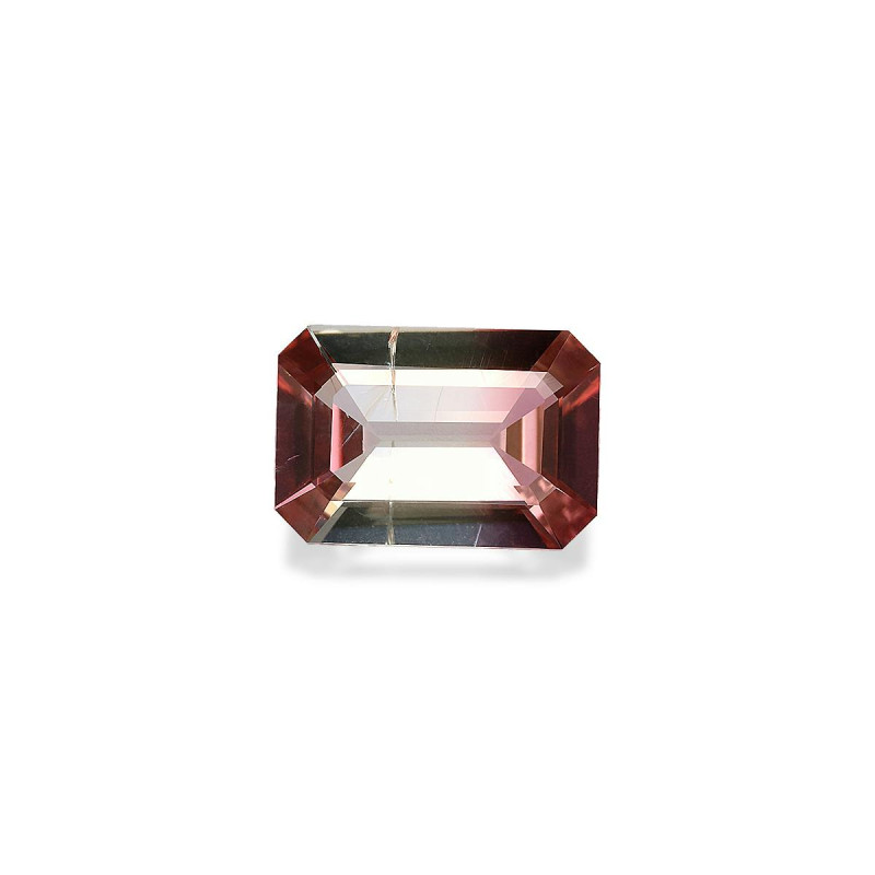 bi colour tourmaline taille RECTANGULARE  2.74 carats