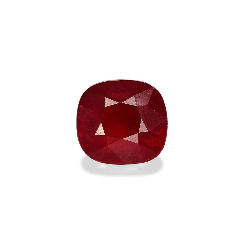 莫桑比克红宝石 taille 靠垫 红色 3.34 carats