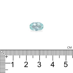Ovale geslepen Teal Blue Paraiba Toermalijn van 1,99 karaat