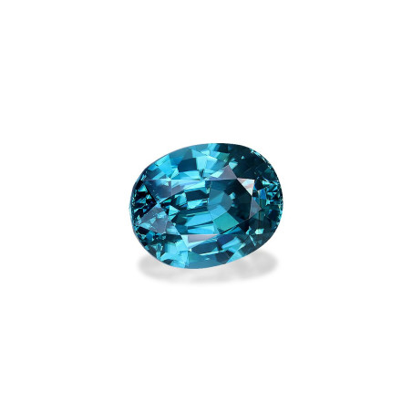 Blauer Zirkon lengte OVAL Blau 5.67 karaten