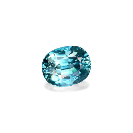Blauer Zirkon lengte OVAL Blau 7.96 karaten