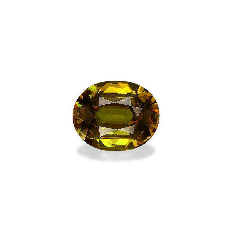 Sphene taille OVALE Moderate Yellowish Green 10.33 carats
