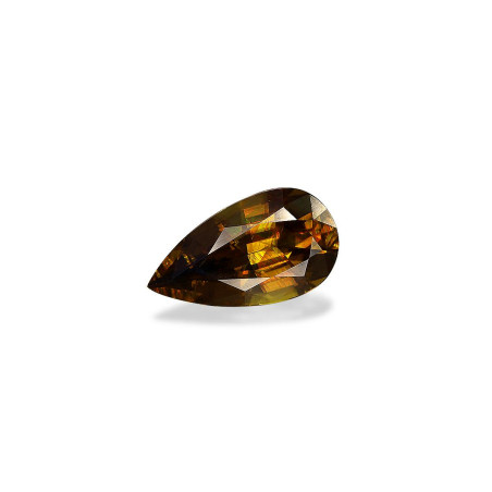 Sphen lengte Birne Moderate Yellowish Green 6.83 karaten