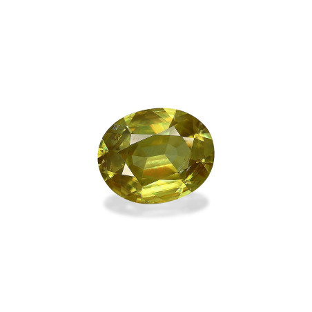 Sphen lengte OVAL Limettengrün 2.16 karaten