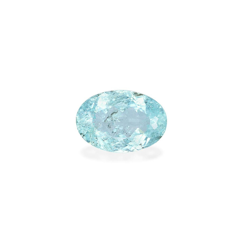 帕拉伊巴电气石 taille 椭圆形 蓝绿色 4.94 carats