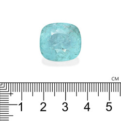 Toermalijn Paraiba kussen gesneden Teal Blue 32.04 karaat