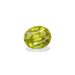 Ovale geslepen Lime Green Sphene van 3,40 karaat