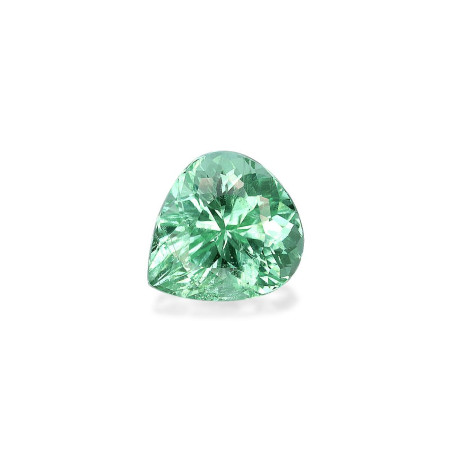 Tourmaline Paraiba lengte Birne Baumwollgrün 3.67 karaten