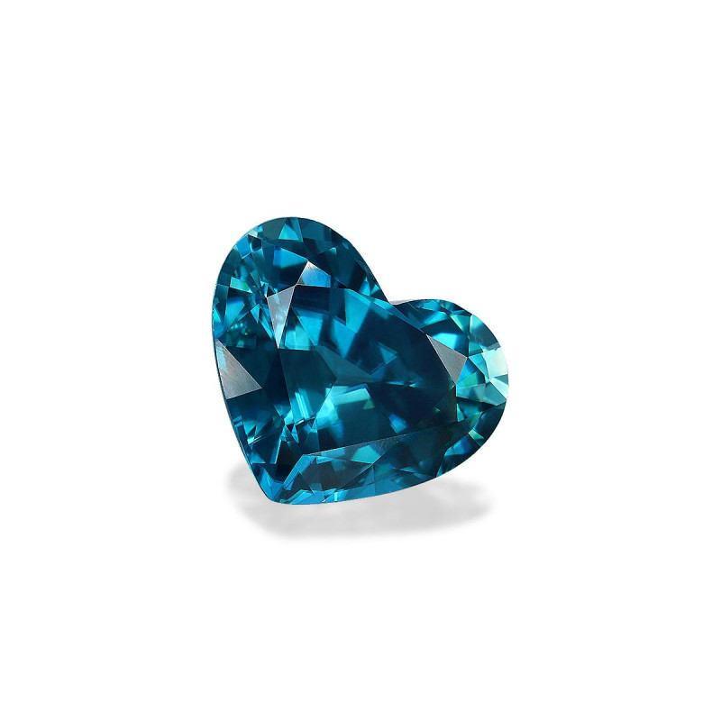 Diamant Naturel Taille Cœur 2 Carats - Couleur D (la Plus Blanche) - Pureté VVS1 - Bleu Très Clair - Neuf