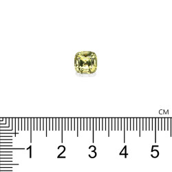 Chrysoberyl kussen geslepen Lemon Yellow 2.12 karaat