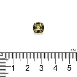 Chrysoberyl kussen geslepen Lemon Yellow 2,52 karaat