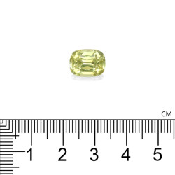 Chrysoberyl kussen geslepen Lemon Yellow 5,26 karaat