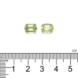 Chrysoberyl kussen geslepen Lemon Yellow 4.32 karaat
