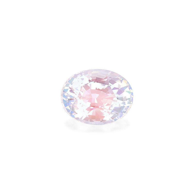 ovaalvormige witte regenboog maansteen van 5,35 karaat