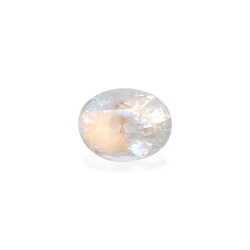 rainbow moonstone الحجم بيضاوي أبيض 9.18 