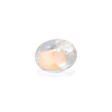 OVAL-cut rainbow moonstone White 9.18 carats