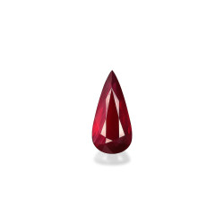 Rubis du Mozambique taille Poire VERT 4.08 carats