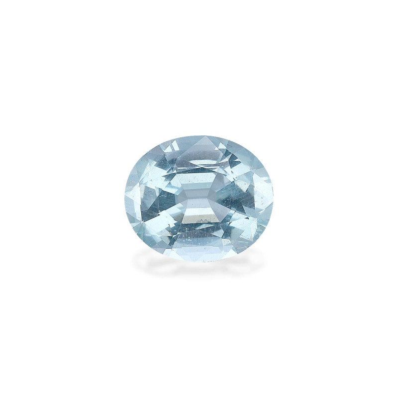 Ovaal geslepen Baby Blauwe Aquamarijn van 6,41 karaat