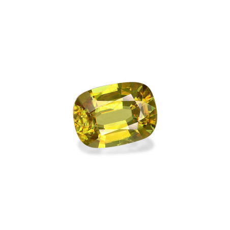 CUSHION-cut Sphene Lime Green 7.89 carats