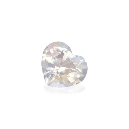 HEART-cut rainbow moonstone White 2.73 carats