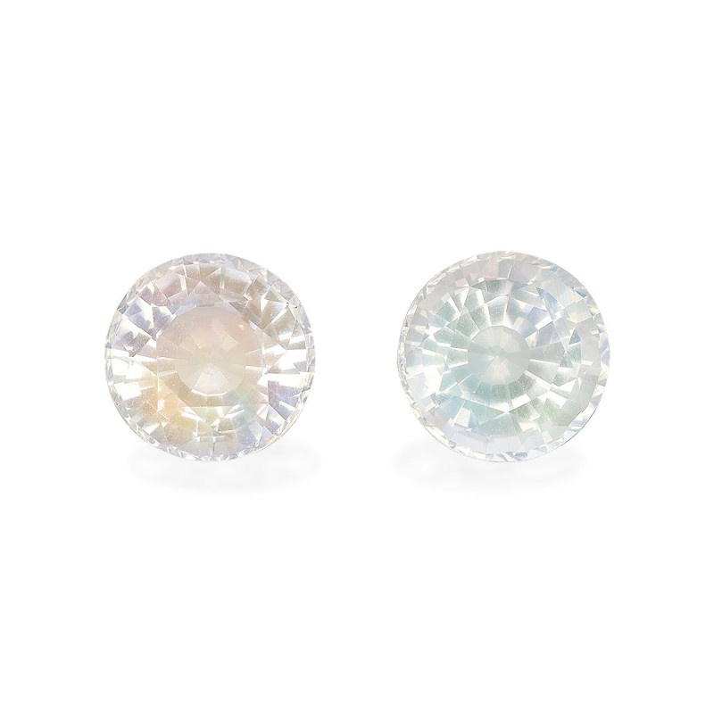 rainbow moonstone الحجم دائري أبيض 7.86 