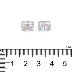rainbow moonstone الحجم مستطيلي أبيض 6.48 