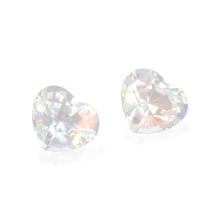 rainbow moonstone taille COEUR VERT 8.37 carats