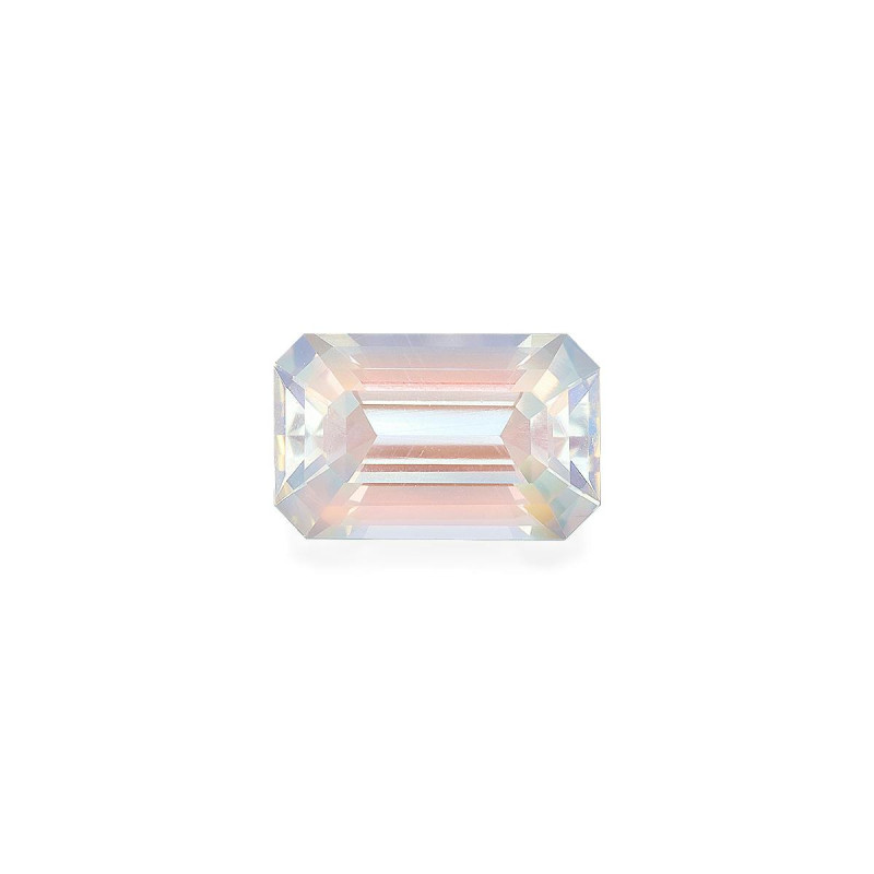 RECTANGULAR-cut rainbow moonstone White 2.89 carats