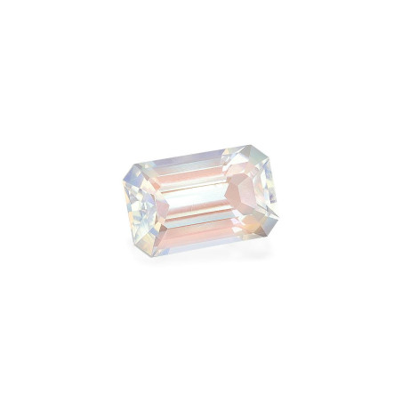 RECTANGULAR-cut rainbow moonstone White 2.89 carats