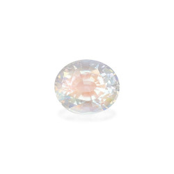 ovaalvormige witte regenboog maansteen van 5,70 karaat