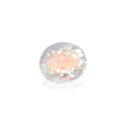 ovaalvormige witte regenboog maansteen van 5,70 karaat