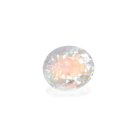 OVAL-cut rainbow moonstone White 5.70 carats