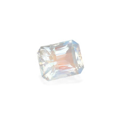 RECTANGULAR-cut rainbow moonstone White 6.30 carats