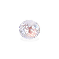 ovaalvormige witte regenboog maansteen van 2,39 karaat