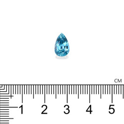 Blauwe Zirkoon Peer Geslepen Blauw 4.03 karaat