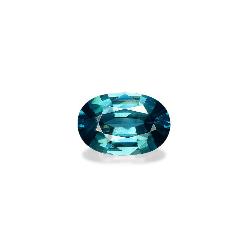 Zircon Bleu taille OVALE Bleu 4.46 carats