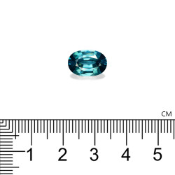 Ovale Blauwe Zirkoon van 4,46 karaat