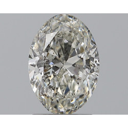 الماس على شكل بيضاوي بوزن 1.5 قيراط