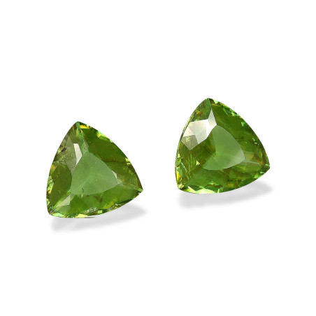 Sphene taille Trilliant Lime Green 13.56 carats