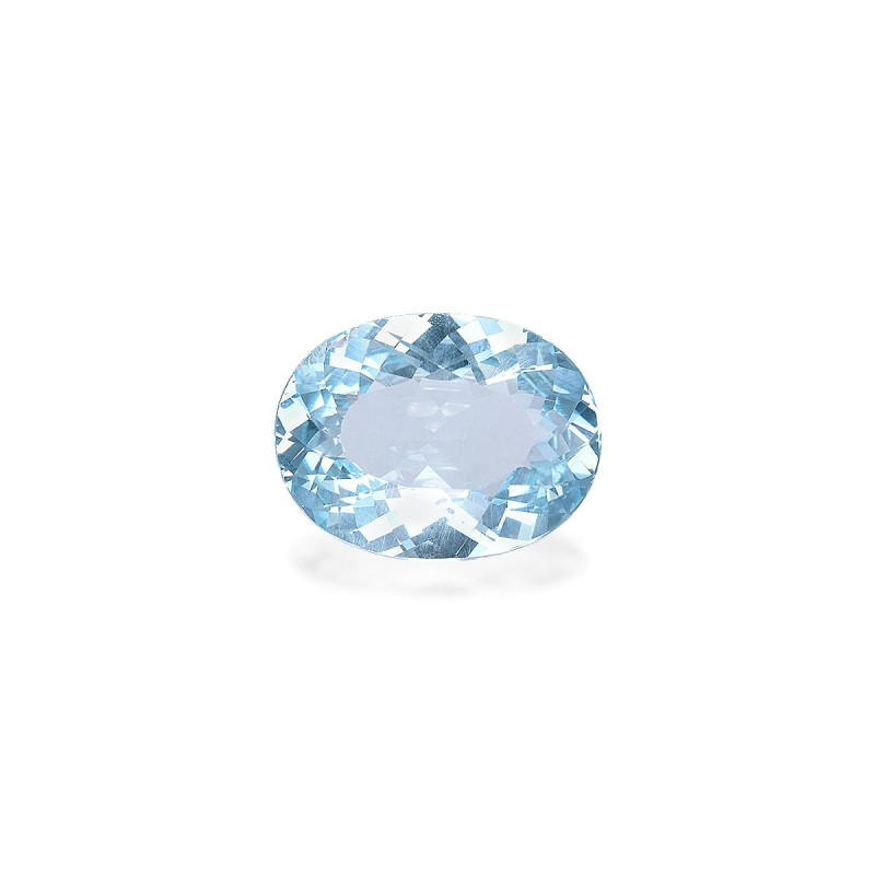 OVAL-cut Aquamarine Baby Blue 9.49 carats
