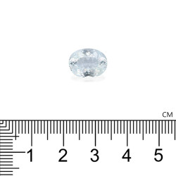 Ovale Paraiba Toermalijn Hemelsblauw 4.67 karaat