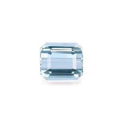 矩形切割宝石蓝色海蓝宝石4.35克拉