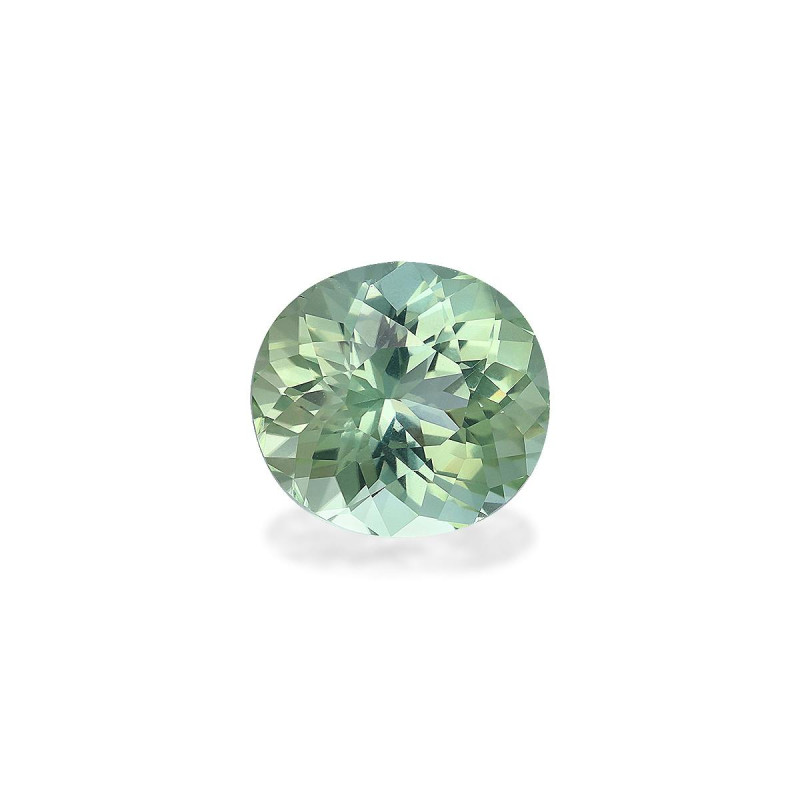 Ovale geslepen lichtgroene toermalijn van 5,20 karaat