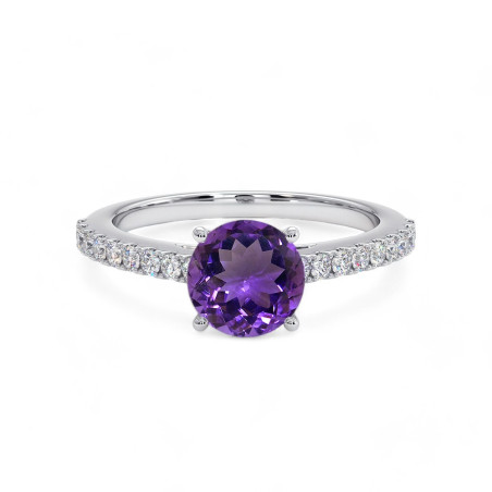 Bague Anniversaire FÉVRIER ELLE Améthyste